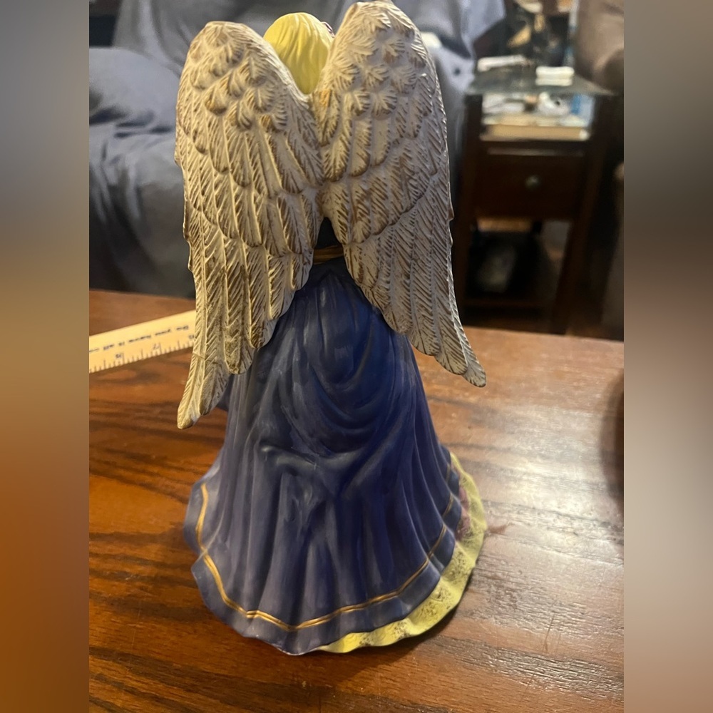 Blue and Gold Angel Figurine - Picture 3 of 4